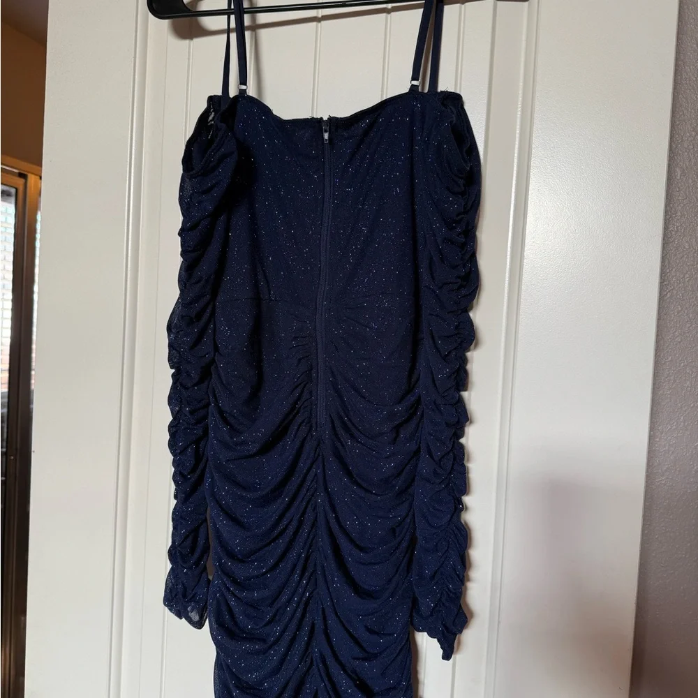 Windsor Blue Spaghetti Strap Bodycon Dress - Picture 6 of 8